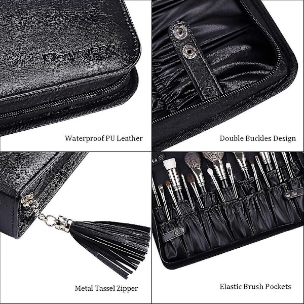 Professionel Kosmetikkuffert Makeupbørste Organizer, Multifunktionel Kosmetikpose Makeup Håndtaske Til Rejser Og Hjem Gave (kun Taske)