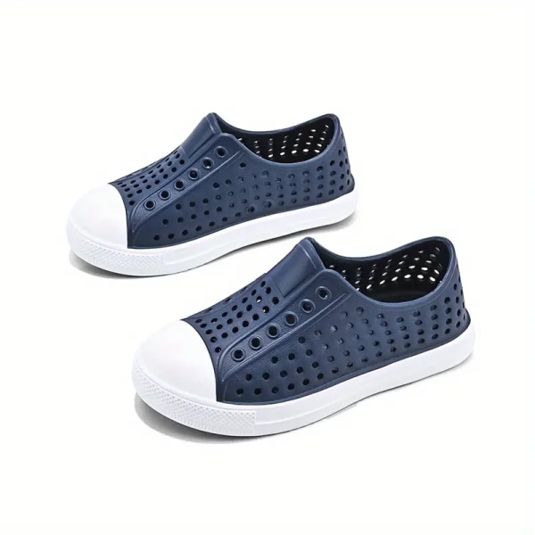 Guttes pustende tresko sneakers med assorterte farger for utendørs fotturer og strandturer Navy Blue 25