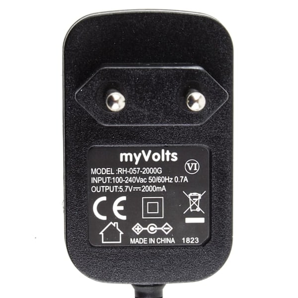 5.7V myVolts erstatningsstrømforsyning kompatibel med Roland GO:KEYS keyboard