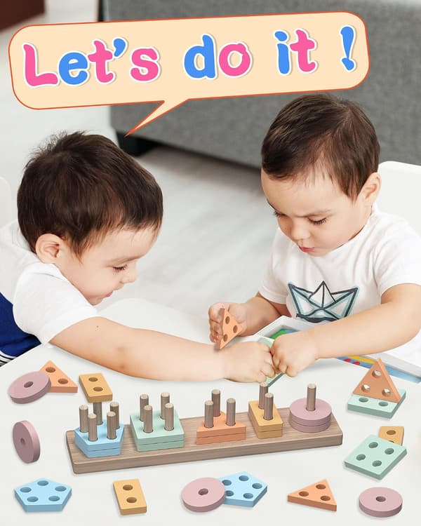 Montessori-leker for 1-2 år gamle jenter og gutter Bursdagsgaver