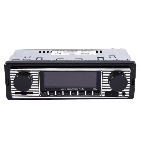 Bluetooth Vintage Bilradio MP3-spelare Stereo USB Aux Klassisk Bilstereo Ljud