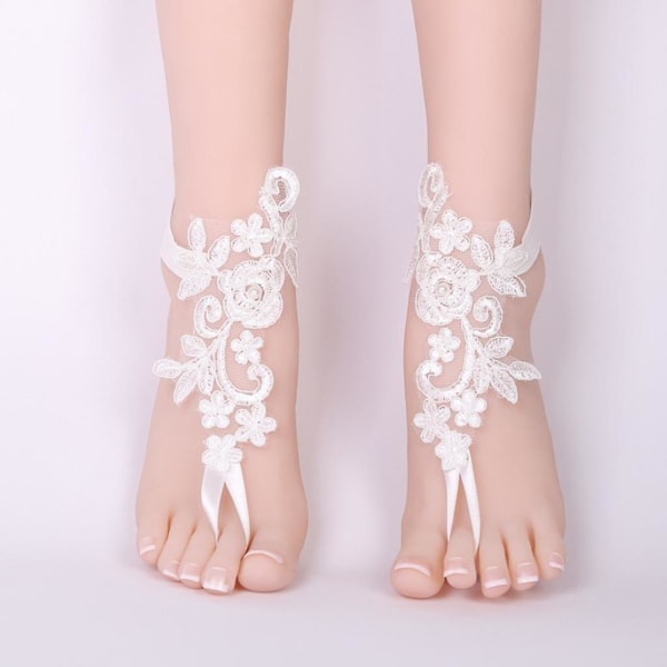 Girl Destination Wedding Barfodssandaler, blonder Ankles Wedding Prom