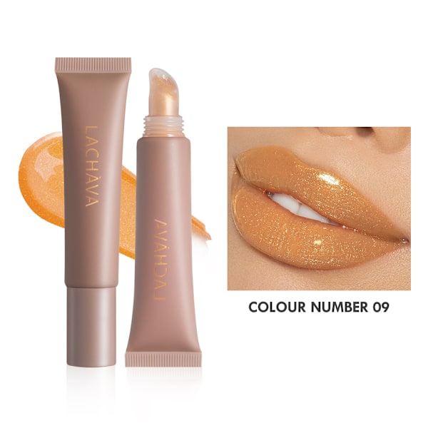 LACHAVA spejl flydende maling 10 farver perlemorsglimmer lipgloss læbeglans læbeglasur makeup engros 9