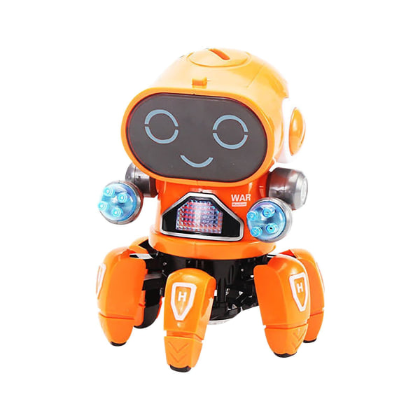 Toddler Toys Six Claw Robot Electric Dance Robot Toy Light Music