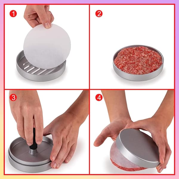 Kjøttdeigform, non-stick kjøttdeigform, aluminium hamburgerform, non-stick hamburgerform