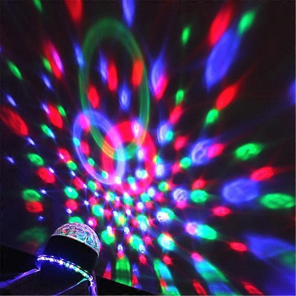 Discokugle 6 Farver LED 15W Scenebelysning Natlampe
