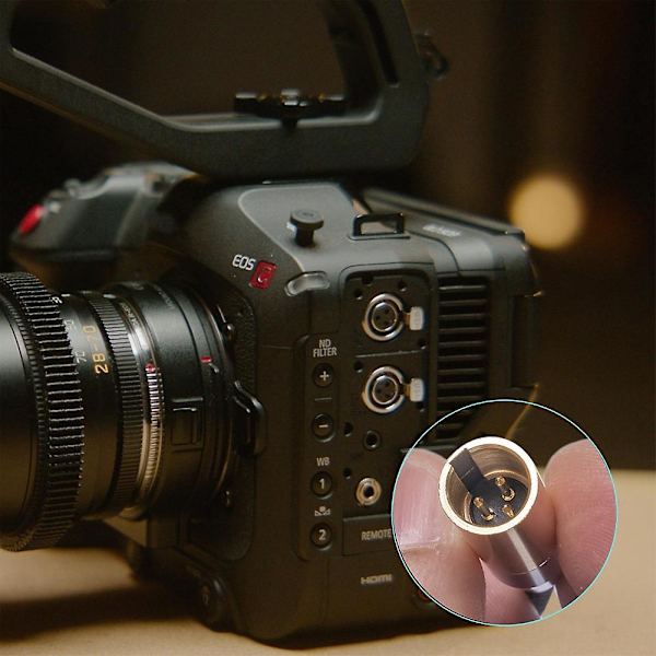 Äänimikrofoni-kaapeli Sisäinen kierre 3,5 mm uros MINI XLR 3-napainen sovitinkaapelin SLR-kameran äänikaapeli
