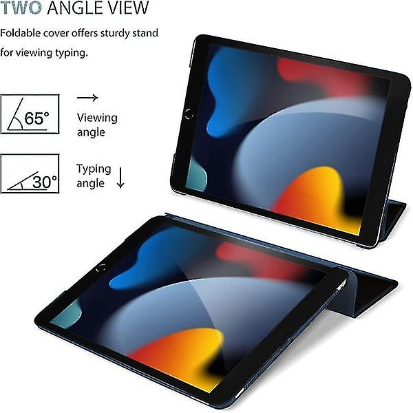 ProCase iPad 10.2 fodral iPad 9:e generation, hårt bakskydd Blå