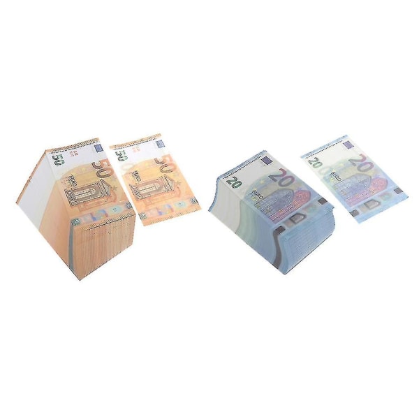 200 st 20 Euro 50 Euro Rekvisita Lek Pengar Falska Sedlar Magiska Rekvisita
