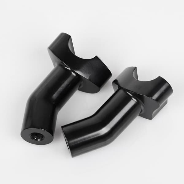 Sorte 3,5 tommer høje Pullback Styrehøjder til Softail Touring Pullback Aluminium Straight