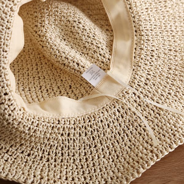 Strå Solhat Beige Stilfuld Beskyttelse Til Sommerudflugter