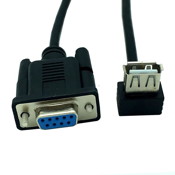 Rs232 Db9 9 ben hun til usb 2.0 A han plc seriel kabel adapter konverter 8" tommer 25 cm Fk