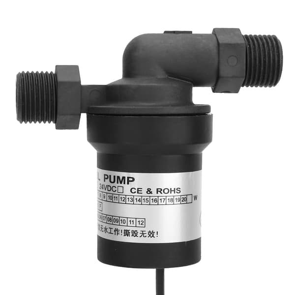 24V 18W DC Borstlös Solvattenpump för Varmvattenberedare