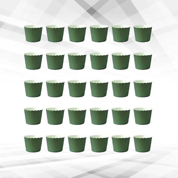 50 kpl Yksivärisiä Muffin-Paperikuppeja Pieniä Kakkujenpidikkeitä Juhlaherkkuja Leivonnaisia ​​Tarvikkeita Leipomoon Jälkiruokakauppaan (ruskea) Green