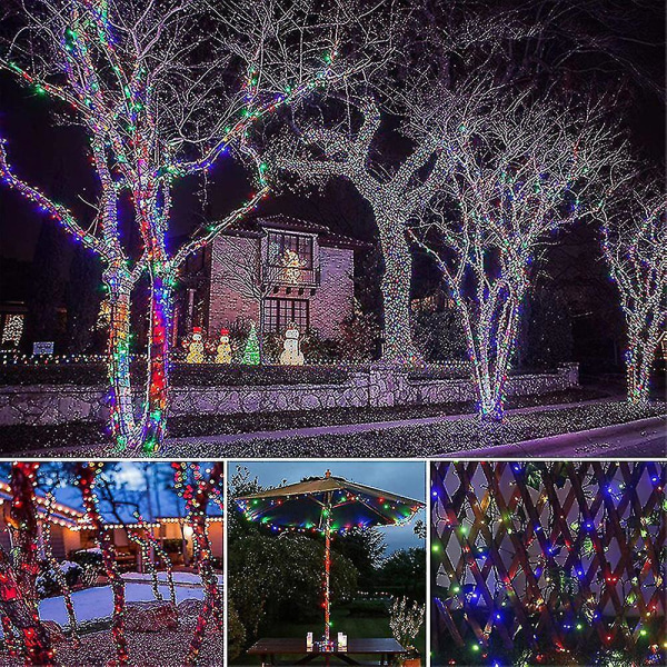 Solar Christmas String Lights Led - 72 Feet 200 Led 8 Mode Fairy Lights puutarhaan, aidalle, parvekkeelle