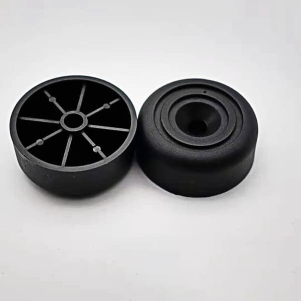 8-delt runde møbelben Ø 33 x H 13 mm plastskabsben til møbler, sofa, stol