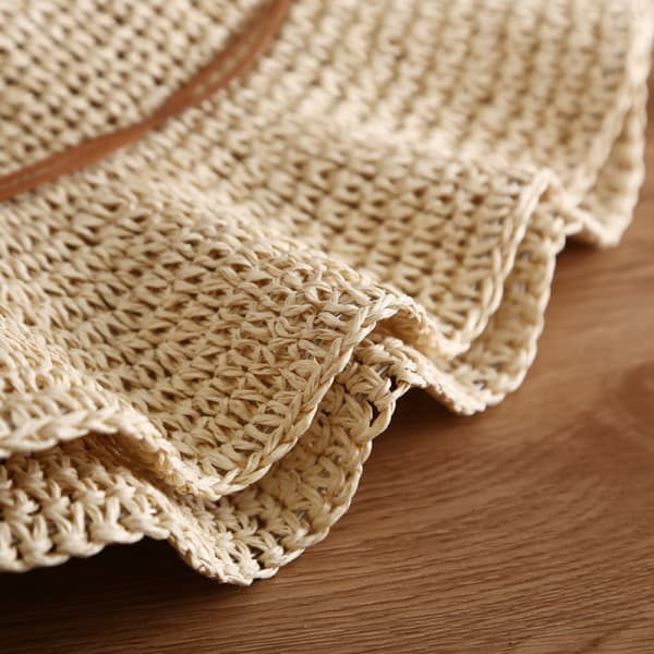 Strå Solhat Beige Stilfuld Beskyttelse Til Sommerudflugter