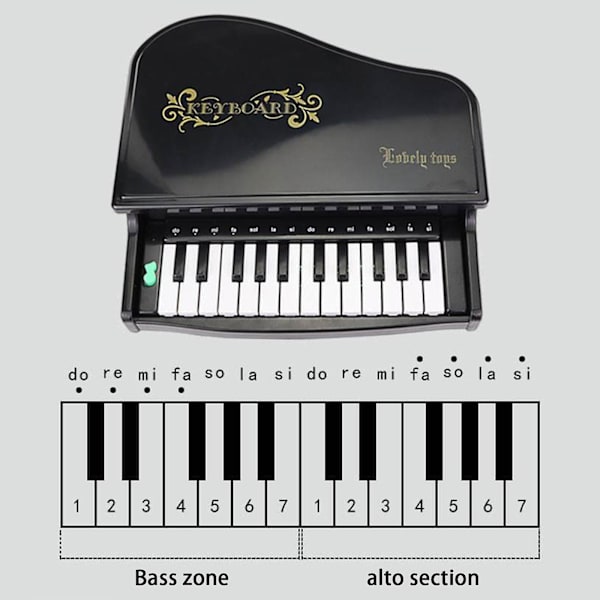 Lille Klaver Legetøj til Småbørn, Elektronisk Orgel Legetøj, der Kan Spilles, Pynt, Musikboks, Oplysende Baby Legetøjsgaver Udsalg