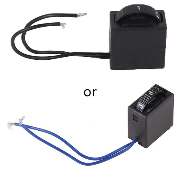 250v 6a Elektrisk slibestikkontakt Poler-omskifter Sliberafbryder 6-hastigheds-omskifterregulator Elektrisk slibehastighed