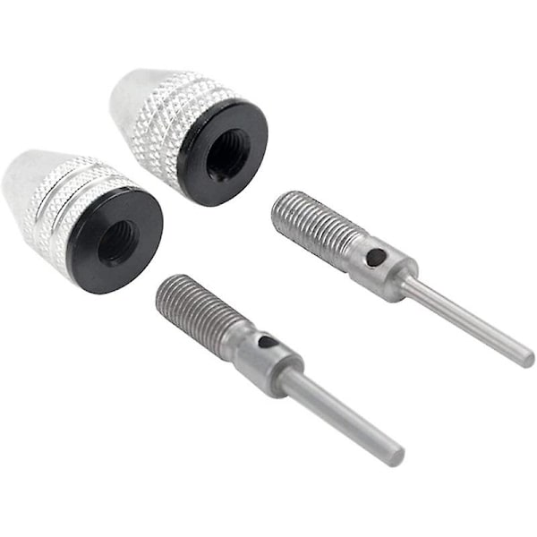4 st Borrchuck Snabbväxlingsadapter Mini 3-käkars Borrchuck Skruvmejsel Adapter Elektrisk Borr Con