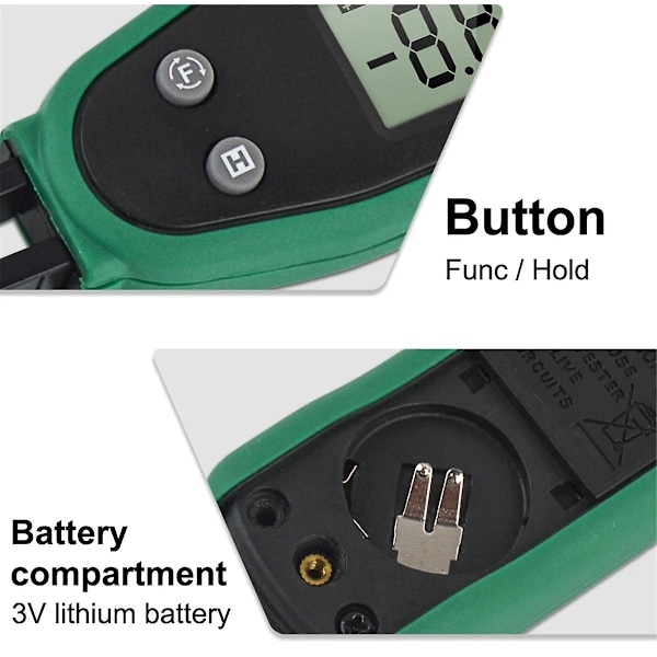 Smart Smd Tester Multimeter Auto Range Kapasitans Motstand Diode Kondensator Roterbar pinsett Lcd D