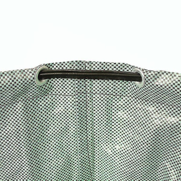 Pakke med 2 Hagepose Håndtering Ekstra sterk sammenleggbar selvstående posebeholder for gressblader Hageavfall Grønt