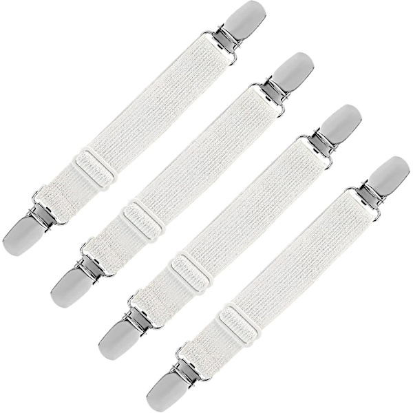 Paket med 4 Strykbrädesklämmor, Xqday Justerbara, Xqday Sängklämmor, Xqday Strykpresent