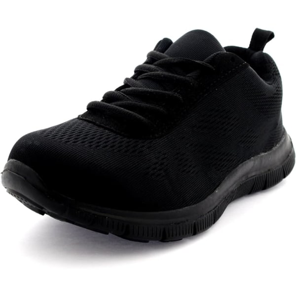 Dam Mesh Löparskor Athletic Walk Gym Skor Sport Run Black 39