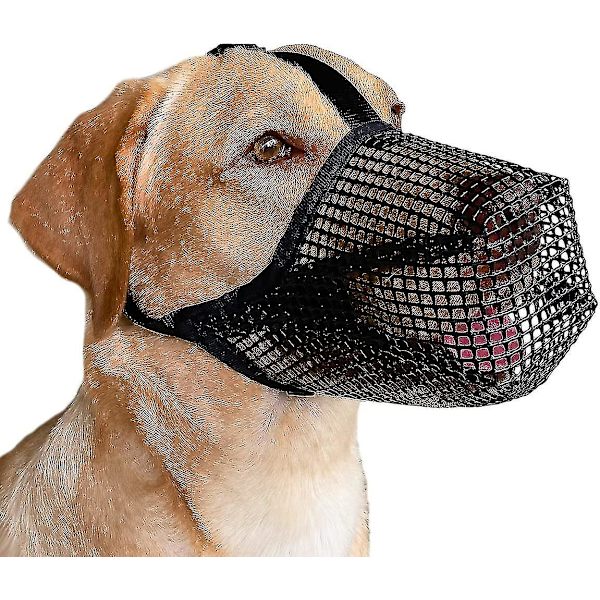 Hunde snude med justerbare stropper, bløde mesh-dækkede snuder til små, mellemstore og store hunde