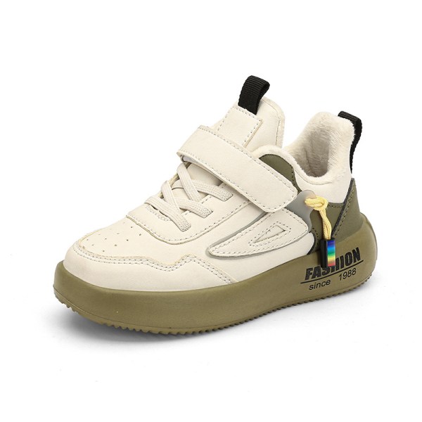 Trendy skatesko for gutter, komfortable sneakers med myk såle for utendørsaktiviteter for barn Beige Yellow 27