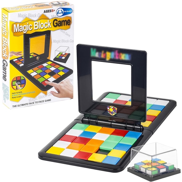 Magic Block Game, brettspill for to spillere, klassisk brettspill, egnet for barn i alderen 8+, lyse farger