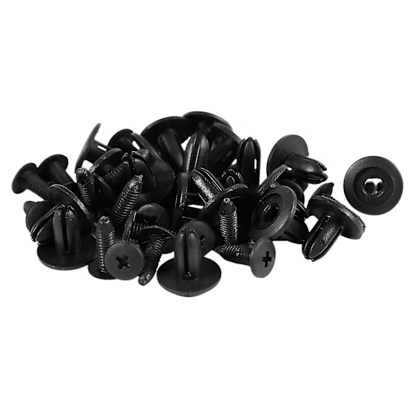 Auton puskurin lokasuojan 6 mm mustat muoviset niitit kiinnitystarvikkeet 20 kpl