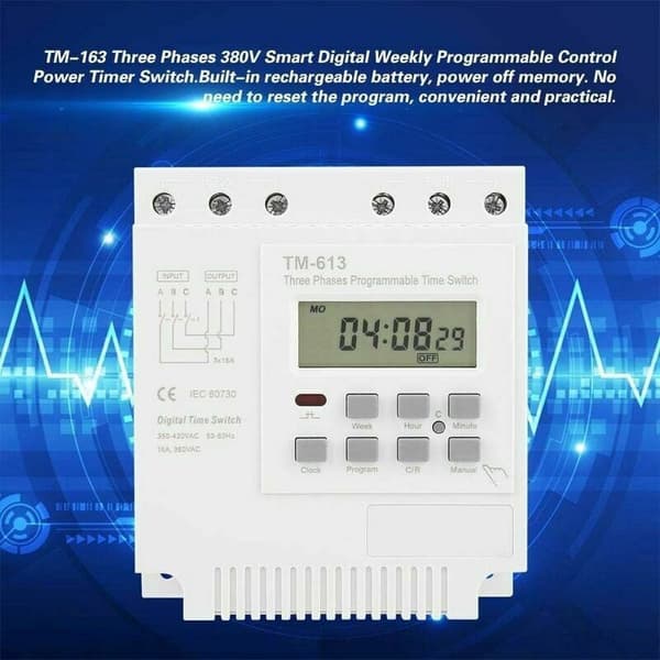 Programmerbar Timer - Timer 380V TM-613 Timerbrytare för trefasmotor