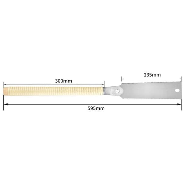 Tynd allround sav, klingelængde 235 mm, total længde 595 mm