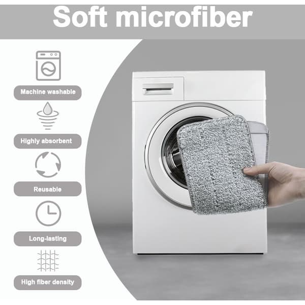 2 mikrofiberpåfyll til moppen - mikrofibermopp