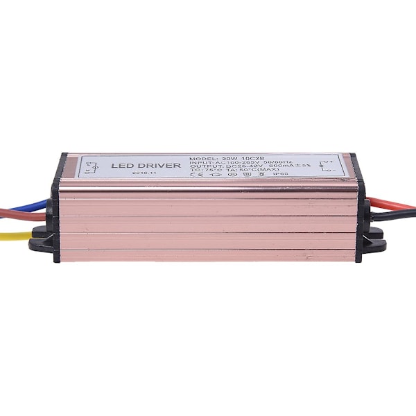 20W LED Driver Strømforsyning Konstant Strøm Driver Vandafvisende Transformer