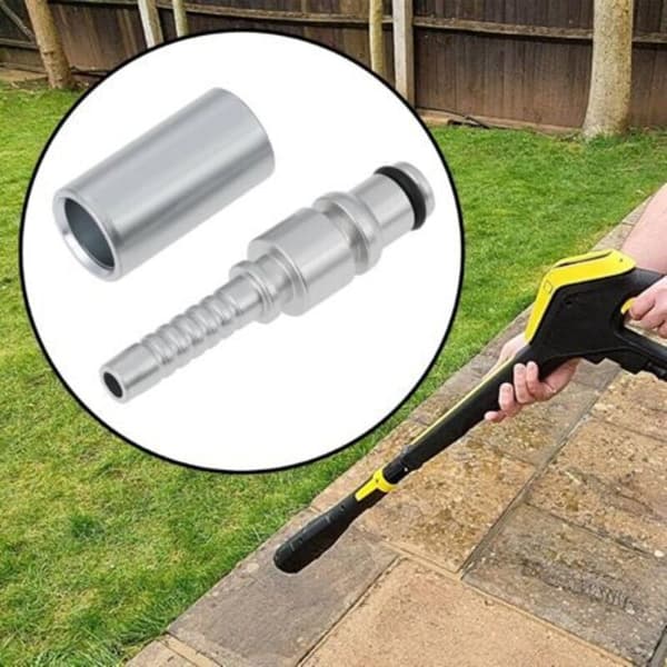 Set med 2 8,9 mm högtryckstvättslanganslutningar kompatibla med Karcher AR reparationsadapter