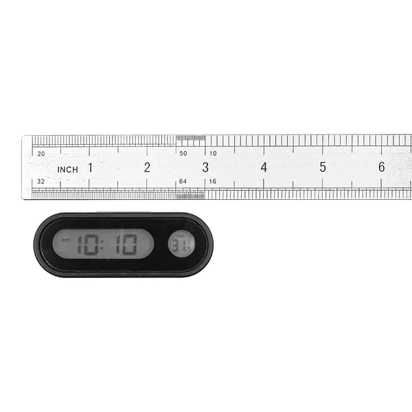 2-i-1 bilinstrumentbräda klocka med nattdisplay och termometer, universell bilinstrumentbräda klocka.