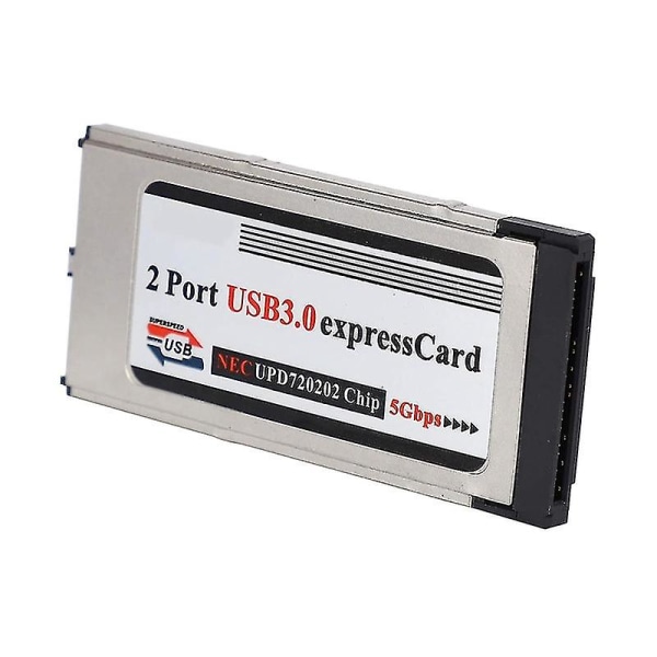 High-speed Dual 2 Port Usb 3.0 Express Card 34mm Slot Express Card Pcmcia Converter Adapter til Lap (haoyi