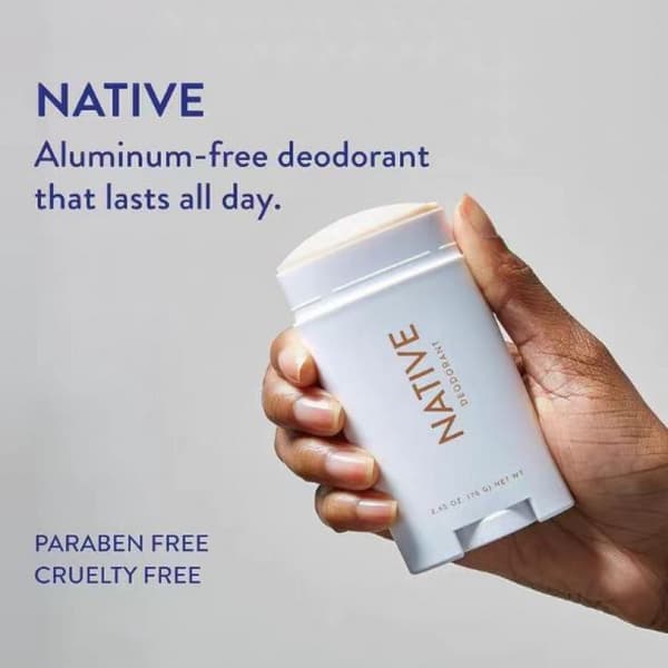 Native Deodorant Aluminiumfri Lugtfjerner Balm, langvarig duft, velegnet til både mænd og kvinder. 2pcs
