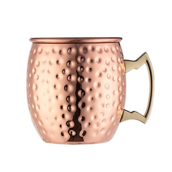 Hamrade Muggar Dryckeskopp Kopparkopp Hamrad Kopp Bar Cocktailglas Barmug