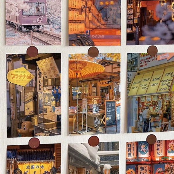 Ins japansk stil værtshus Dekorativt kort Spisestue Baggrund Vægdekoration Postkort Home Decor Gør-det-selv fotorekvisitter 10 ark