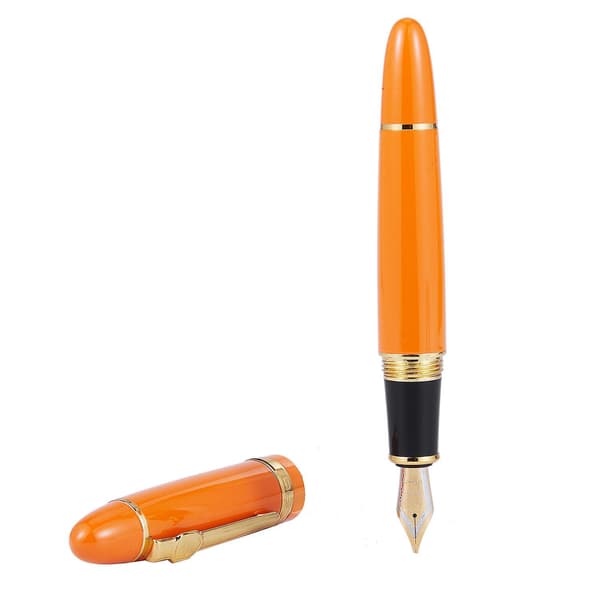 159 18kgp 0,7 mm Medium Broad Nib Springpen Gratis Kontor Springpen Med Æske, Blå