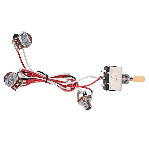 Gitarrkopplingssats 3-vägs Toggle Switch 1v1t 500k Elektrisk Gitarr 2 Humbuckers
