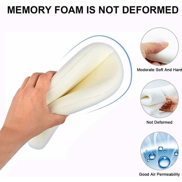 Sett med 2 runde stolputer, 40 cm runde seteputer i memory foam, puter for stoler, benker, krakker WHWY