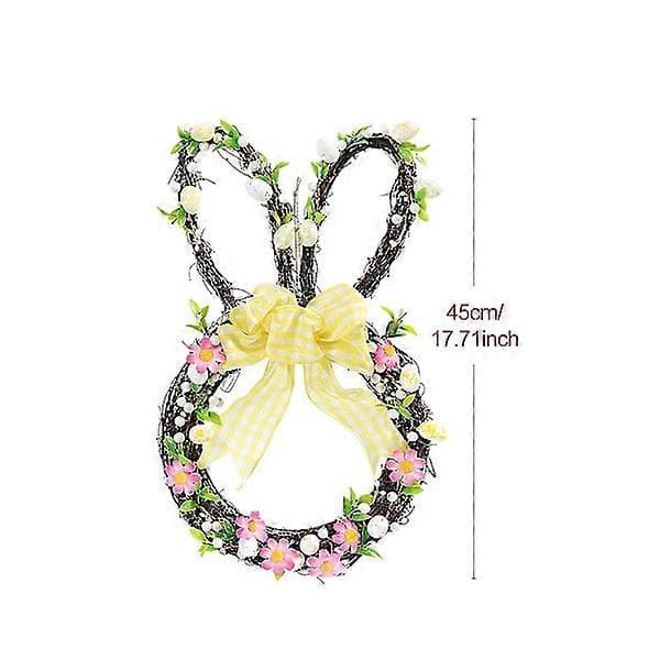 Vårstängsel Krans Blommor Girlang Dörrhängande Kanindesign