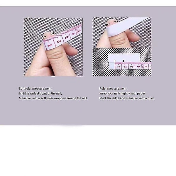 Bära naglar Europeisk och amerikansk stil Glitter Powder Jelly Lim Manikyr Line Fake Nail Patch