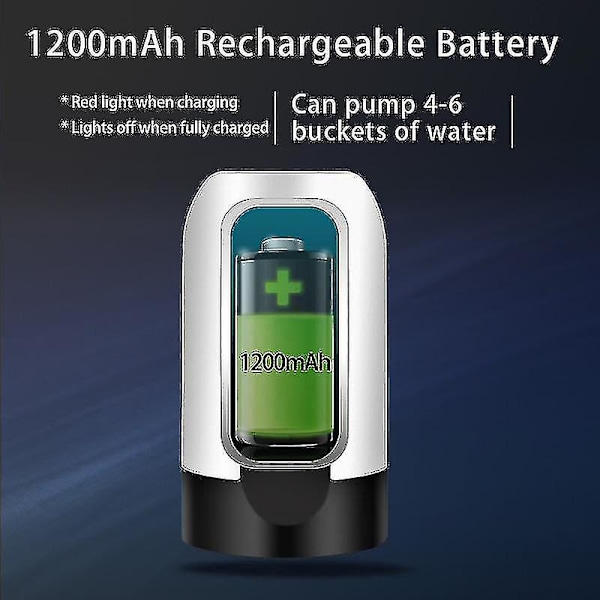 Vandflaskepumpe USB Opladning Automatisk Elektrisk Vanddispenser Pumpe Flaske Vandpumpe Auto Switch Drikkemaskine