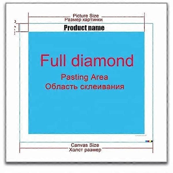 MH-(30x40cm)Borerunde Diamanter 5d Dyre diamantmalerier h