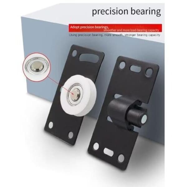 Par med 33 mm nylon skyvedørsruller